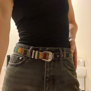 Calvin Klein Colorful Rustic Belt S/M